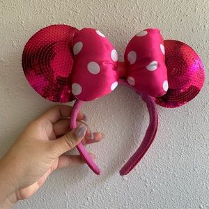 Disney Pink Sequin Minnie Mouse Ears